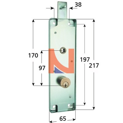 SERRATURA PER BASCULANTE ENTRATA 170 MM – MG