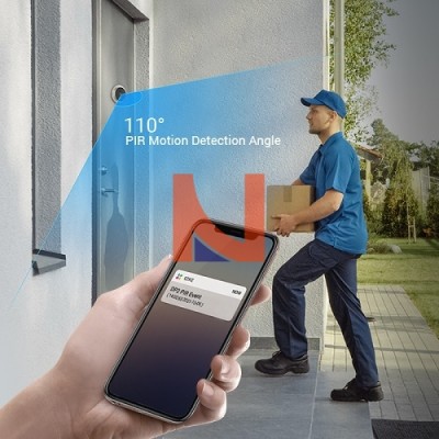 SPIONCINO WI-FI DP2 2K CON SCHERMO INTERNO SENZA FILI