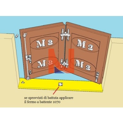 BANDELLA DOPPIA SENZA LEVA DI BLOCCAGGIO NERO