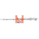 Forbice Maco Multi Trend ad incasso 55155, lunghezza 481-600, finitura Argento