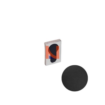 COPPIA BOCCHETTE YALE QUADRATE COLOMBO DESIGN ZERO EVOLUTION NERO MAT