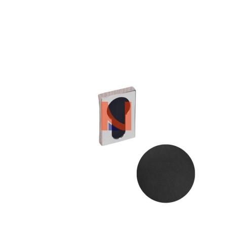 COPPIA BOCCHETTE YALE QUADRATE COLOMBO DESIGN ZERO EVOLUTION NERO MAT