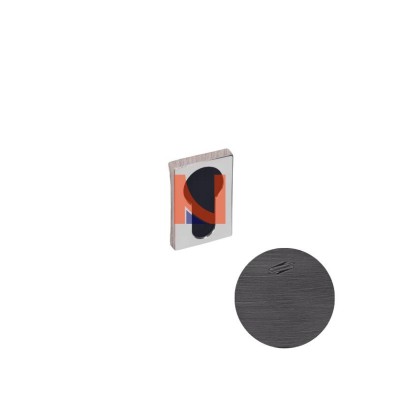 COPPIA BOCCHETTE YALE QUADRATE COLOMBO DESIGN ZERO EVOLUTION GRAFITE MAT