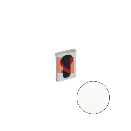 COPPIA BOCCHETTE YALE QUADRATE COLOMBO DESIGN ZERO EVOLUTION BIANCO MAT