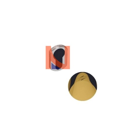 COPPIA BOCCHETTE YALE COLOMBO DESIGN ZERO EVOLUTION ORO LUCIDO