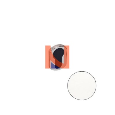 COPPIA BOCCHETTE YALE COLOMBO DESIGN ZERO EVOLUTION BIANCO MAT