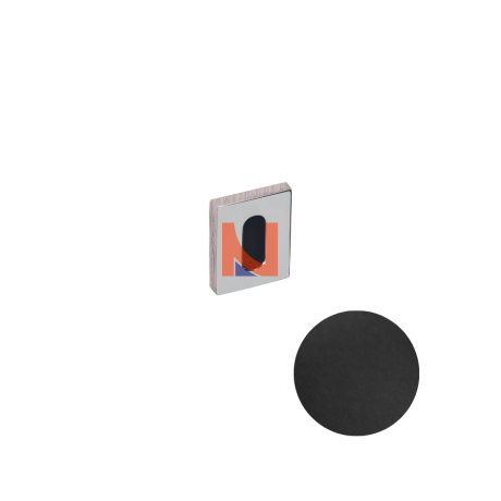COPPIA BOCCHETTE PATENT QUADRATE COLOMBO DESIGN ZERO EVOLUTION NERO MAT