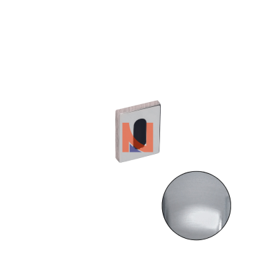 COPPIA BOCCHETTE PATENT QUADRATE COLOMBO DESIGN ZERO EVOLUTION CROMAT