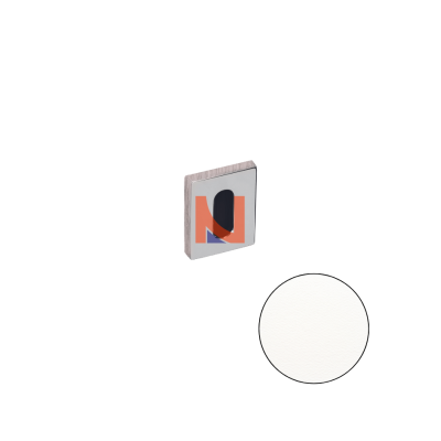 COPPIA BOCCHETTE PATENT QUADRATE COLOMBO DESIGN ZERO EVOLUTION BIANCO MAT