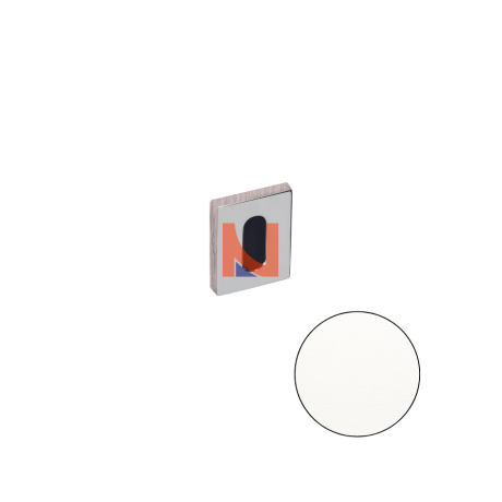 COPPIA BOCCHETTE PATENT QUADRATE COLOMBO DESIGN ZERO EVOLUTION BIANCO MAT