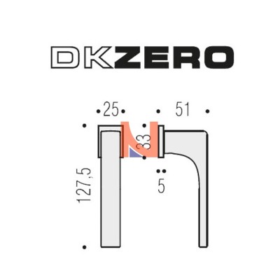 MANIGLIA PER FINESTRA DK COLOMBO DESIGN ROBOCINQUE S ZERO EVOLUTION CROMO