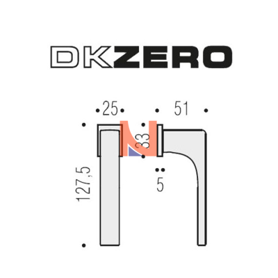 MANIGLIA PER FINESTRA DK COLOMBO DESIGN ROBOCINQUE S ZERO EVOLUTION CROMAT