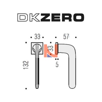 MANIGLIA PER FINESTRA DK COLOMBO DESIGN ROBOQUATTRO S ZERO EVOLUTION CROMO
