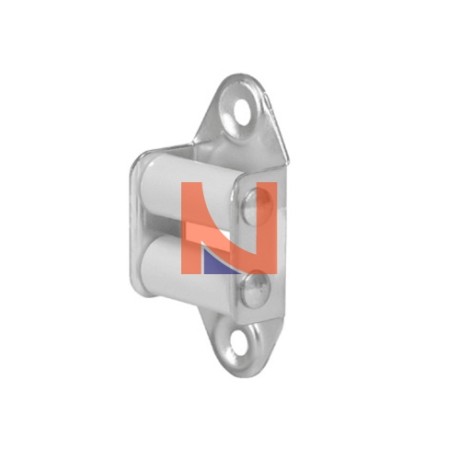 GUIDACINGHIA VERTICALE CON RULLI NYLON COLORE BIANCO