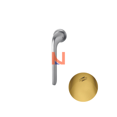 MANIGLIA PER FINESTRA DK COLOMBO DESIGN ROBOQUATTRO ZERO EVOLUTION ORO MAT