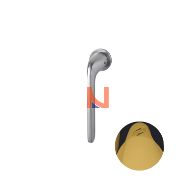 MANIGLIA PER FINESTRA DK COLOMBO DESIGN ROBOQUATTRO ZERO EVOLUTION ORO LUCIDO
