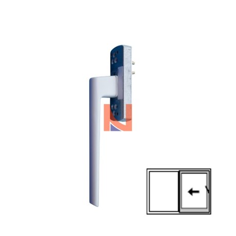 MANIGLIONE SIEGENIA PER ALZANTE SCORREVOLE RAL9003 BIANCO DX