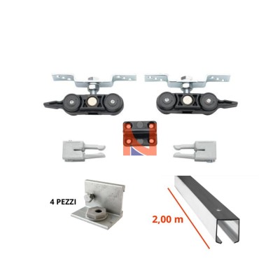 KIT SCORREVOLE COMPLETO VILLES 2,00 M