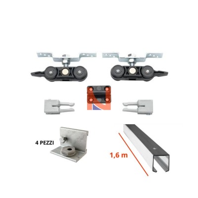 KIT SCORREVOLE COMPLETO VILLES 1,60 M