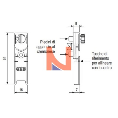 DISPOSITIVO SOLLEVAMENTO E SICUREZZA D/S PER CREMONESI TESI – AGB A409060001