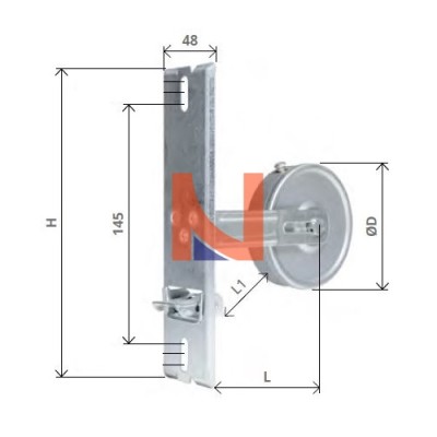 AVVOLGITORE REGOLABILE INTERASSE 145, 6 METRI, PER CINTINO DA 22 MM