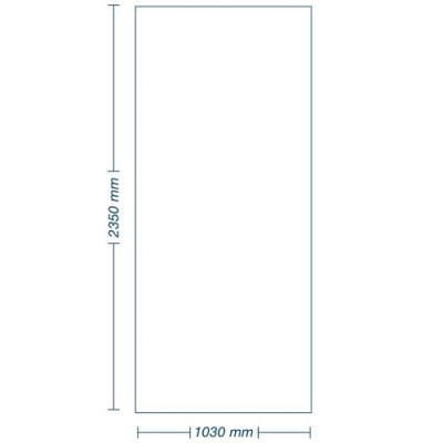 PANNELLO APOLLON LISCIO 103X235 PER PORTE BLINDATE NOCE