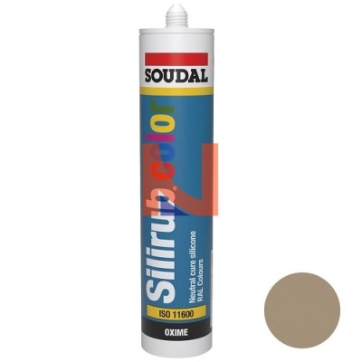 SILIRUB COLOR RAL 1019 BEIGE GRIGIASTRO – SIGILLANTE SILICONICO NEUTRO 300 ML