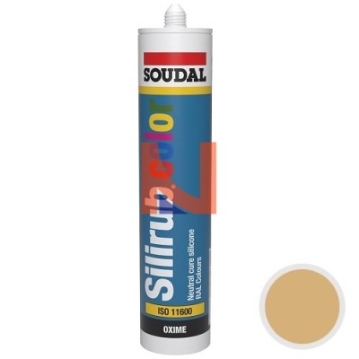 SILIRUB COLOR RAL 1002 GIALLO SABBIA – SIGILLANTE SILICONICO NEUTRO 300 ML