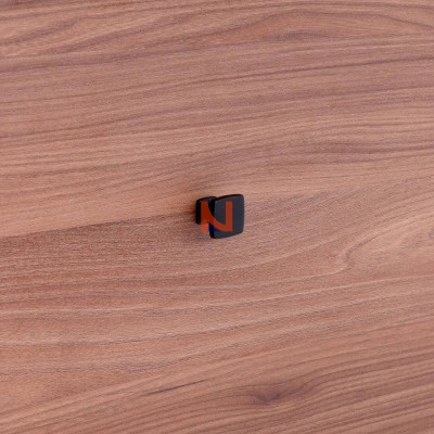 Pomolo per mobili laccato nero