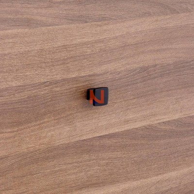 Pomolo per mobili laccato nero