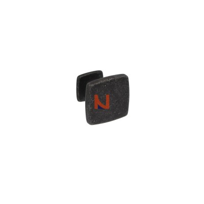 Pomolo per mobili vintage ferro nero