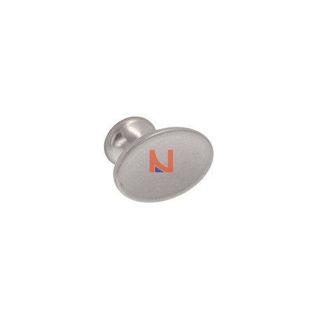 Pomolo per mobili vintage nickel