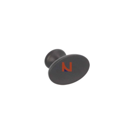 Pomolo per mobili laccato nero