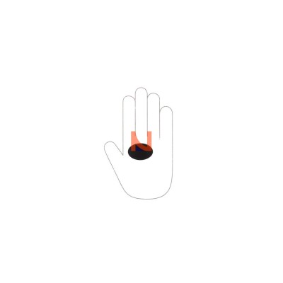 Pomolo per mobili laccato nero
