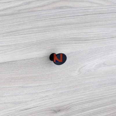 Pomolo per mobili laccato nero