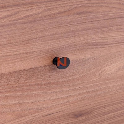 Pomolo per mobili laccato nero