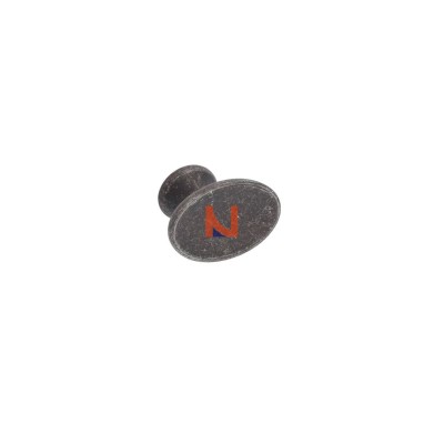 Pomolo per mobili vintage ferro nero