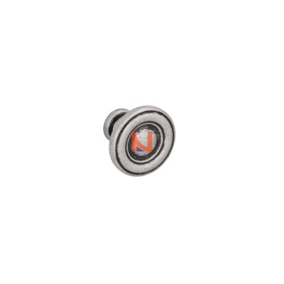 Pomolo per mobili argento vecchio brillante