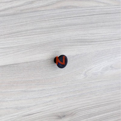 Pomolo per mobili laccato nero