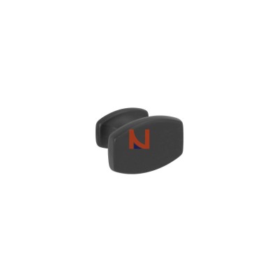 Pomolo per mobili laccato nero
