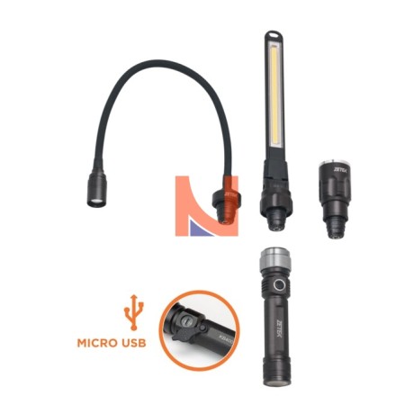 Lampada led ricaricabile 3 in 1 – KB400 – Zetek by Zeca