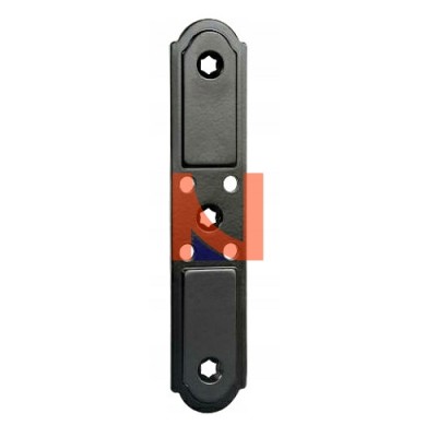 BANDELLA VERTICALE AGB 140X28 MM FINITURA NERO