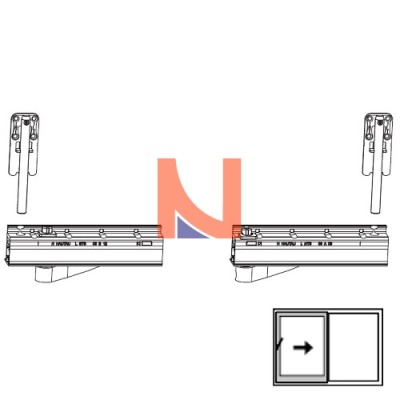 CONFEZIONE CARRELLI RS-CN SINISTRO PER SCORREVOLI PARALLELI