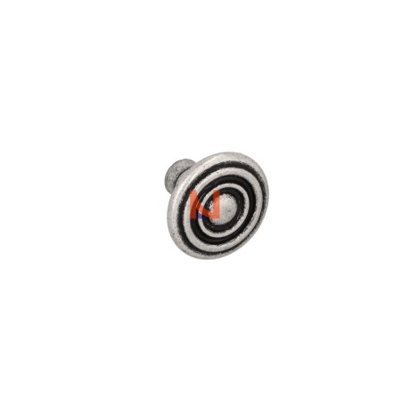 Pomolo per mobili argento vecchio brillante