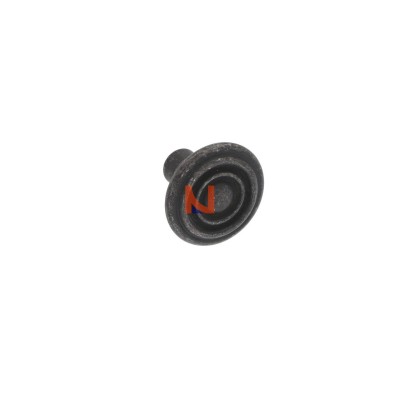 Pomolo per mobili vintage in ferro nero