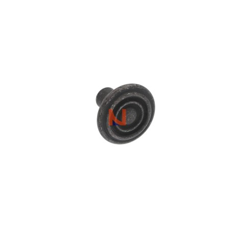 Pomolo per mobili vintage in ferro nero