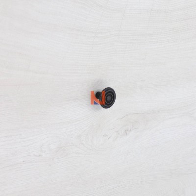 Pomolo per mobili vintage in ferro nero