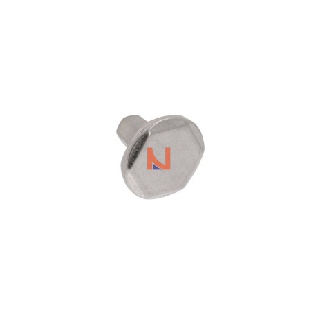 Pomolo per mobili vintage nickel