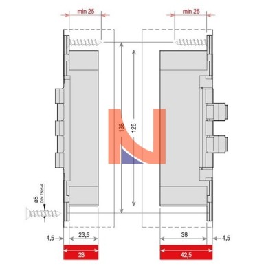 CERNIERA INVISIBILE A SCOMPARSA PER PORTE, REGOLABILE 3D, 150X30 MM, PORTATA 80-100 KG, FINITURA ARGENTO