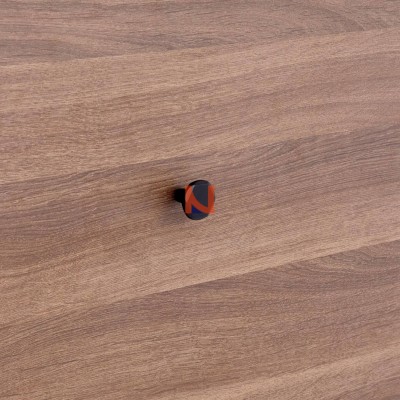 Pomolo per mobili laccato nero